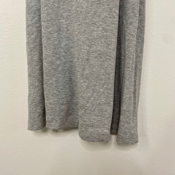 Grey Ribbed Racerback Tank Dress - Picture 8 of 15